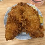 晩杯屋 御徒町店 - でけーアジフライ