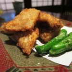 松宝苑 - 川河豚のから揚げ