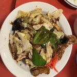 亀城飯店 - キャベツ豚味噌炒め