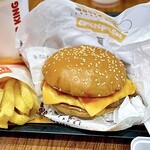 バーガーキング - 料理写真:『キングミールダブルチーズバーガーセット』