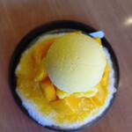 食事処　七福 - 贅沢マンゴーかき氷