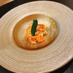 心一 - 仙鳳趾の北海シマエビ                                                     カッテージチーズ合え