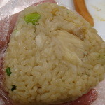 ぼうの - 真鯛と枝豆の鉄鍋ご飯のお握り