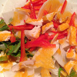 Kamadoka - 大根と赤軸水菜のサラダ