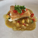 DAN - サフラン風味の白甘鯛。カリッカリ