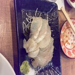 永楽食堂 - ヒラメ刺し昆布じめ