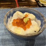 さか本 鮨 - フグ白子とイクラ