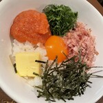 バー リーファー - 以前いただいた明太子たまごのせご飯