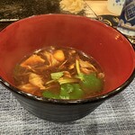 さか本 鮨 - 玉赤出汁