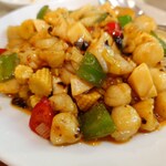 中華料理福臨門 - 小貝柱のピリ辛炒めアップ