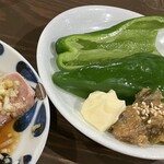 もつ焼 かど - ◯生ピーマンねぎ味噌
