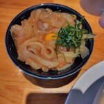 麺家 たけ田 - 鳥取ブランド白輝姫（白イカ）の漬け丼