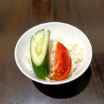 グリル一平 三宮店 - ハンバーグのサラダ