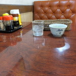 寿温泉食堂 - 2014.09.14　リクエストなしでもお茶とお水の両方持ってきてくれました