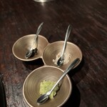牛牛 - エンペラーブリアンは、黒粒胡椒、岩塩、わさびで