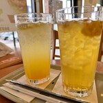 ドトールコーヒーショップ - ドリンク写真:ライチジャスミンティーとパッションフルーツレモネードソーダ
