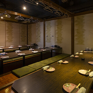 幅広いシーンで利用できる空間◎全席掘りごたつ個室を完備！