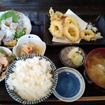 居酒屋 姫咲丸 - 生にしん刺とイカ天プラ