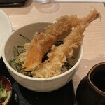 武膳 - えび天２尾とかぼちゃ天