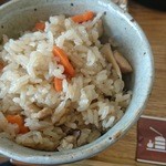 昔食べたような懐かしいしょうけ飯（３５０円）