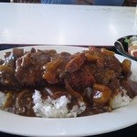 御食事処 成駒 - 「安達太良かつカレー￥1,000」「ソースカツどん」が有名だけど、これもおすすめ。うまい！