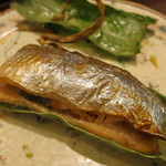 日本料理 太月 - 26年8月　秋刀魚、松茸挟み焼き