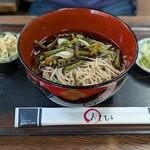 権現山　角屋 - 料理写真:冷やし山菜そば　700円
