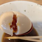 麺屋 琥珀 - 味玉はトロトロ半熟✨️