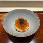 札幌 鮨 銀座 一 - いくらとタラバガニの外子の小丼