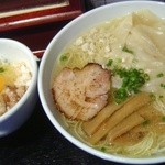 塩そば専門店 桑ばら - 塩ワンタン麺