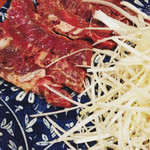 焼肉ホルモン 炭銀 - ネギ塩カルビ