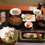 浜菜坊 - 生しらす三味定食、舞阪港いさご煮、舞阪港太刀魚焼、浜名湖タコ唐揚