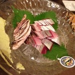 対馬　一本釣り　いなサバ　刺身&炙り