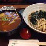 Sunaba - サービスセット 冷わかめ蕎麦＋カレー丼