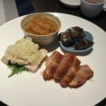 チャイニーズガーデンレストラン 深記 - 前菜四種盛り