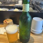 とんかつ七井戸 - ビール小瓶はハートランド