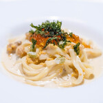藤右ェ門 栄 - 2025.5 北海道産ウニクリームの生パスタ イクラ添え