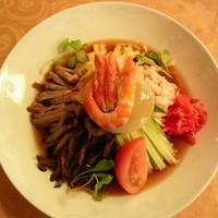 翠林 - 海鮮五目冷麺(2200円)