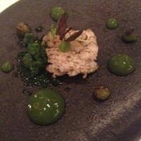 モダンフレンチ 「コラージュ」 コンラッド東京 - シェフからの可愛らしい一皿　この日は鱧！