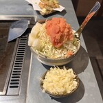 月島もんじゃ おこげ 栄 - 