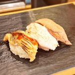 東京立ち寿司 - 炙り三貫