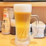 東京立ち寿司 - スリムな生ビさん