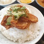 かつ美食堂 - オンザライス♪