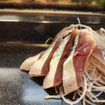 えび寿し - 刺身 〆サバ
