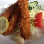長老亭天戸茶屋 - ランチ エビフライ定食