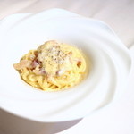 Cucina Italiana 東洞 - 蜂蜜とレモンのカルボナーラ ハーフサイズ  '14 9月上旬