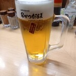 元祖串かつ だるま 新世界総本店 - 生中 スーパードライ