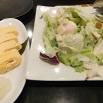 Kamigata Gochisoudokoro Hiikiya - 出し巻き玉子（ハーフ） & 半熟玉子のシーザーサラダ