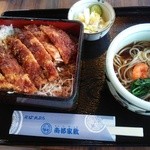 南部家敷 - ソースカツ丼(蕎麦セット)