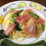 カフェ　ピド - 生ハムと高菜漬けのわさびバター